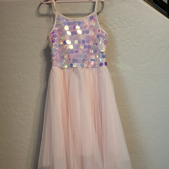 Blush Pink Sparkle Dress - Picture 2 of 5